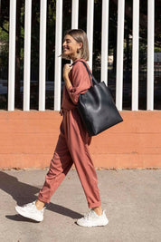 Lite - Black Vegan shoulder bag - Ecomarket.com