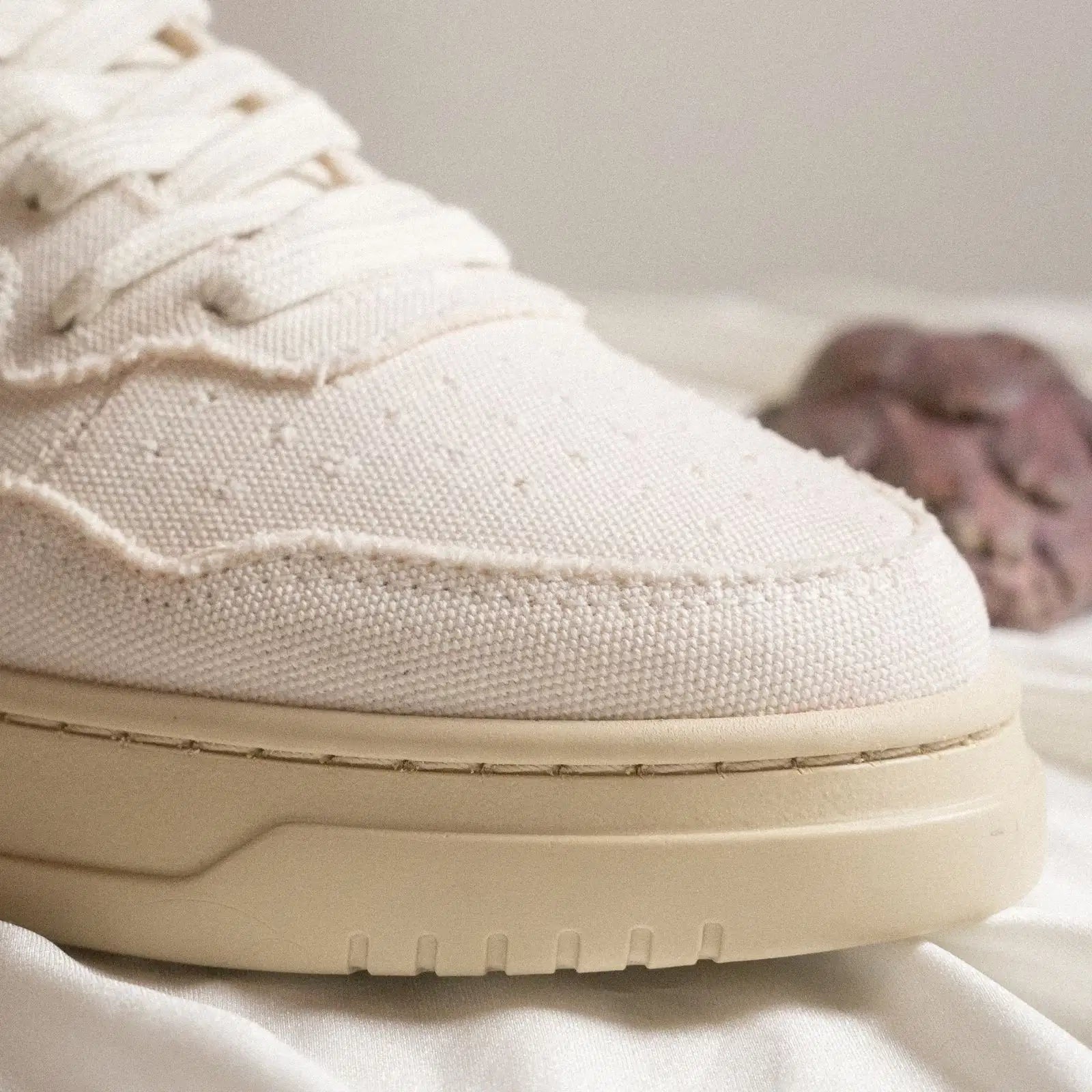 Beta-Series B4 Handmade Vegan Sneakers in Blanco - Ecomarket.com