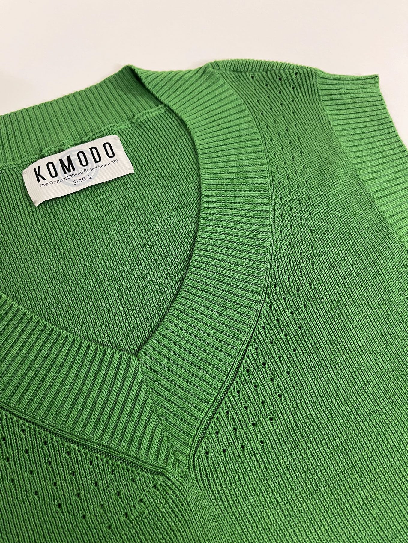 SANDER - Cotton Tencel Vest - Jungle Green - Ecomarket.com
