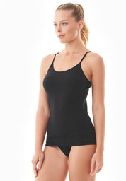 ALINA | Camisole made from super soft TENCEL™ modal mix in Black - Ecomarket.com