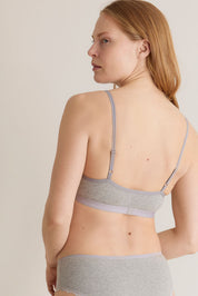 ANASTASIA Bra - GOTS Organic Cotton Grey - Ecomarket.com