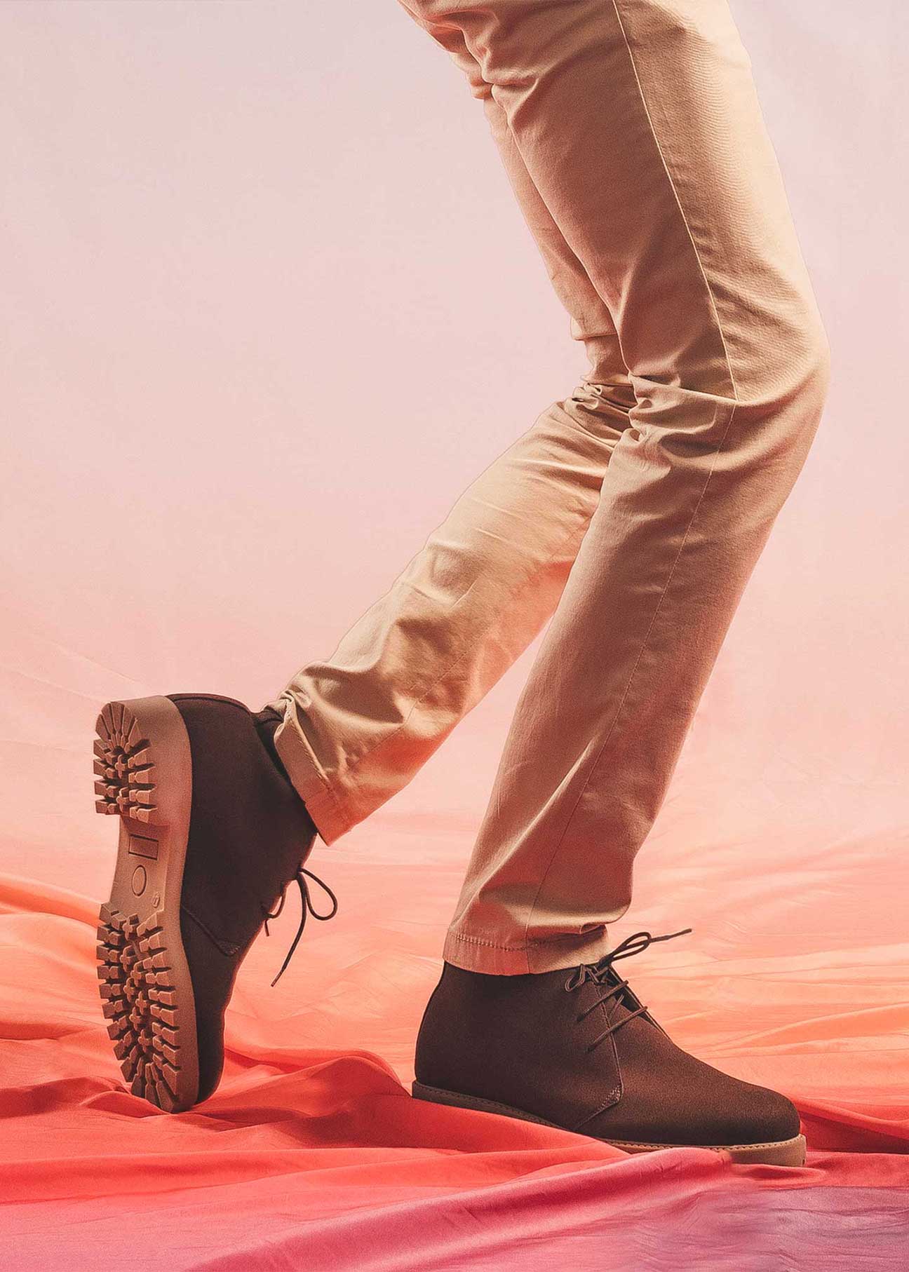 Agus Brown Vegan Desert Boots - Ecomarket.com