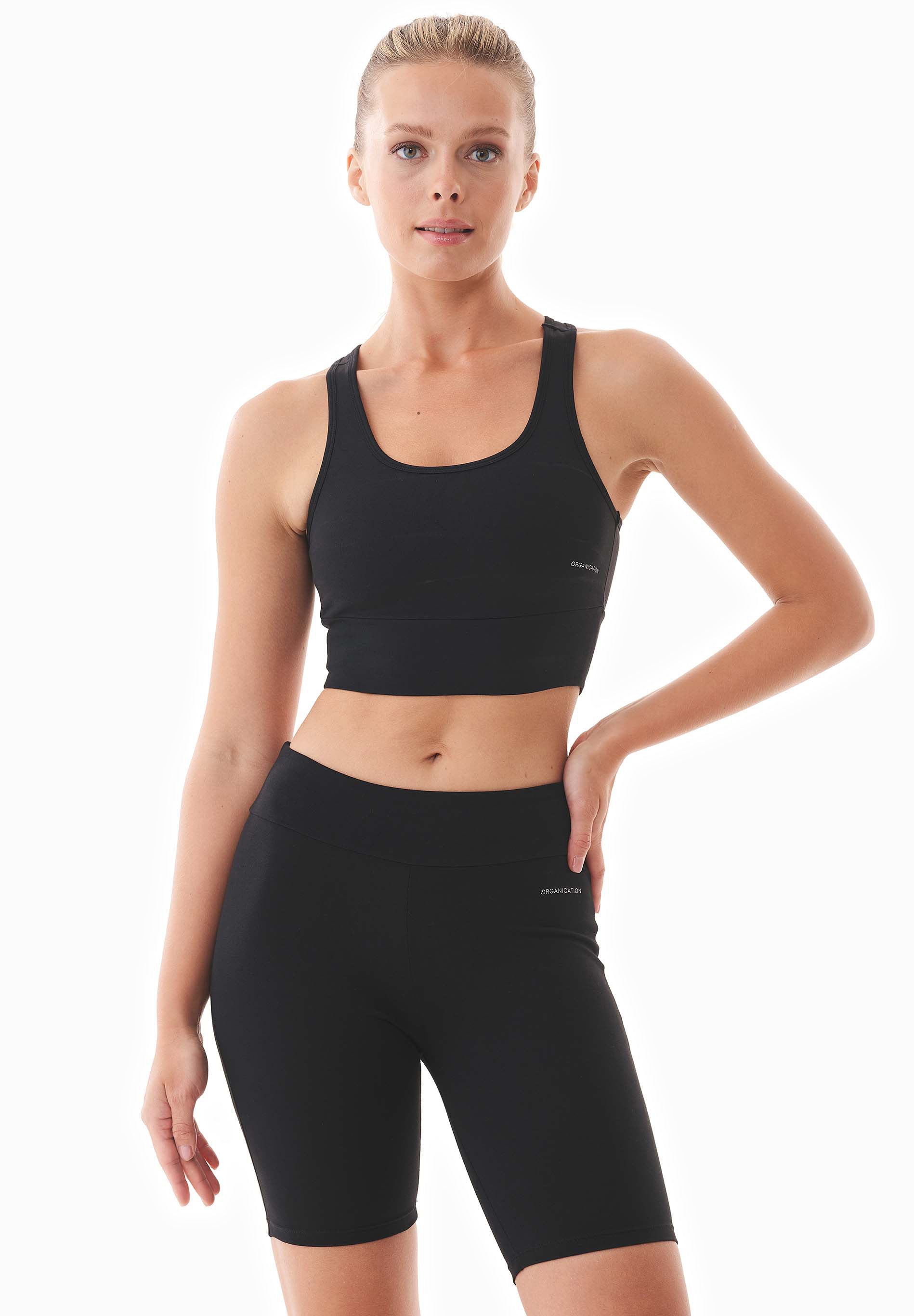 BETSYY | Organic cotton vegan bralette in Black - Ecomarket.com