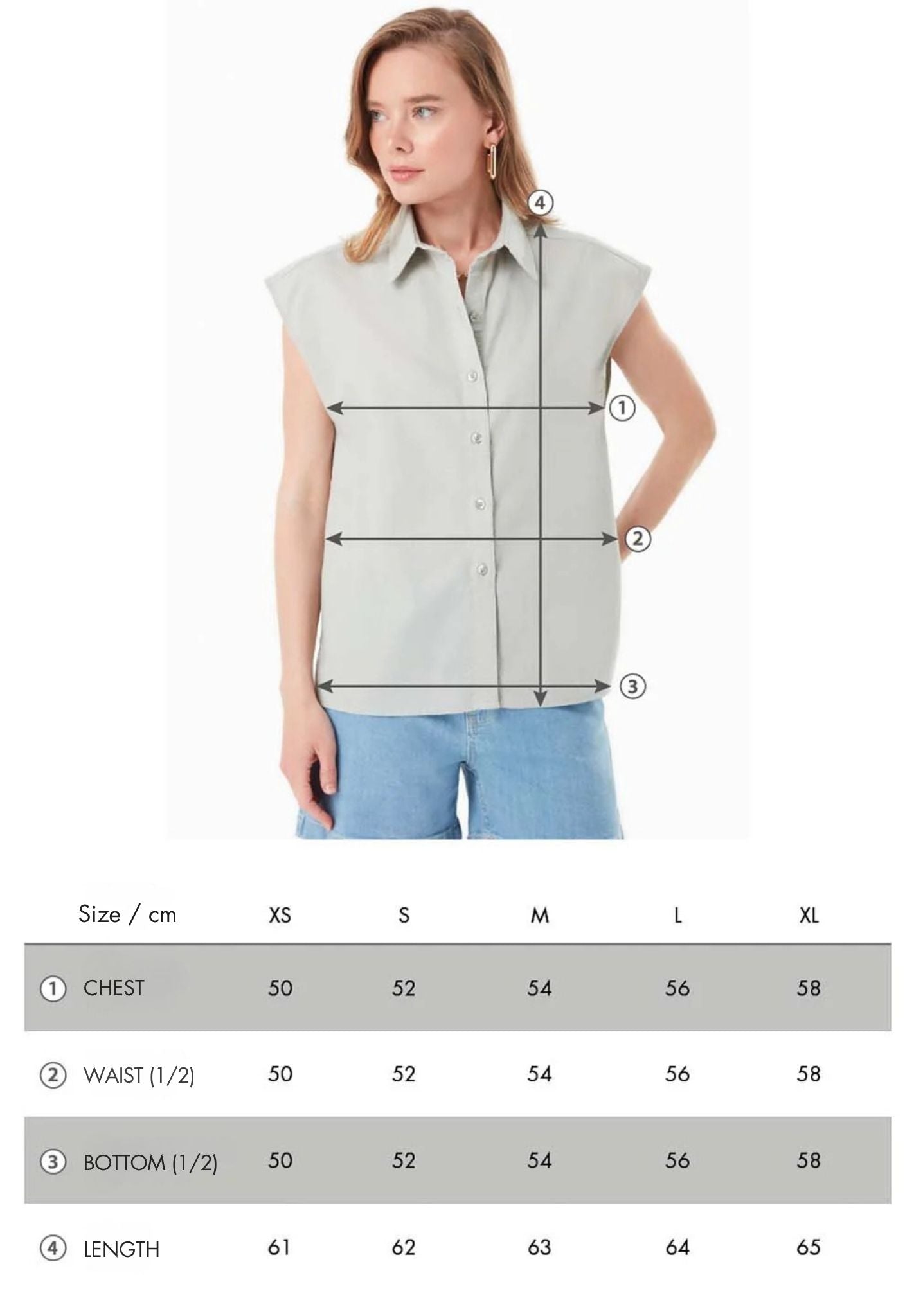 Blouse in Organic Cotton & Linen Blend in green moss - Ecomarket.com