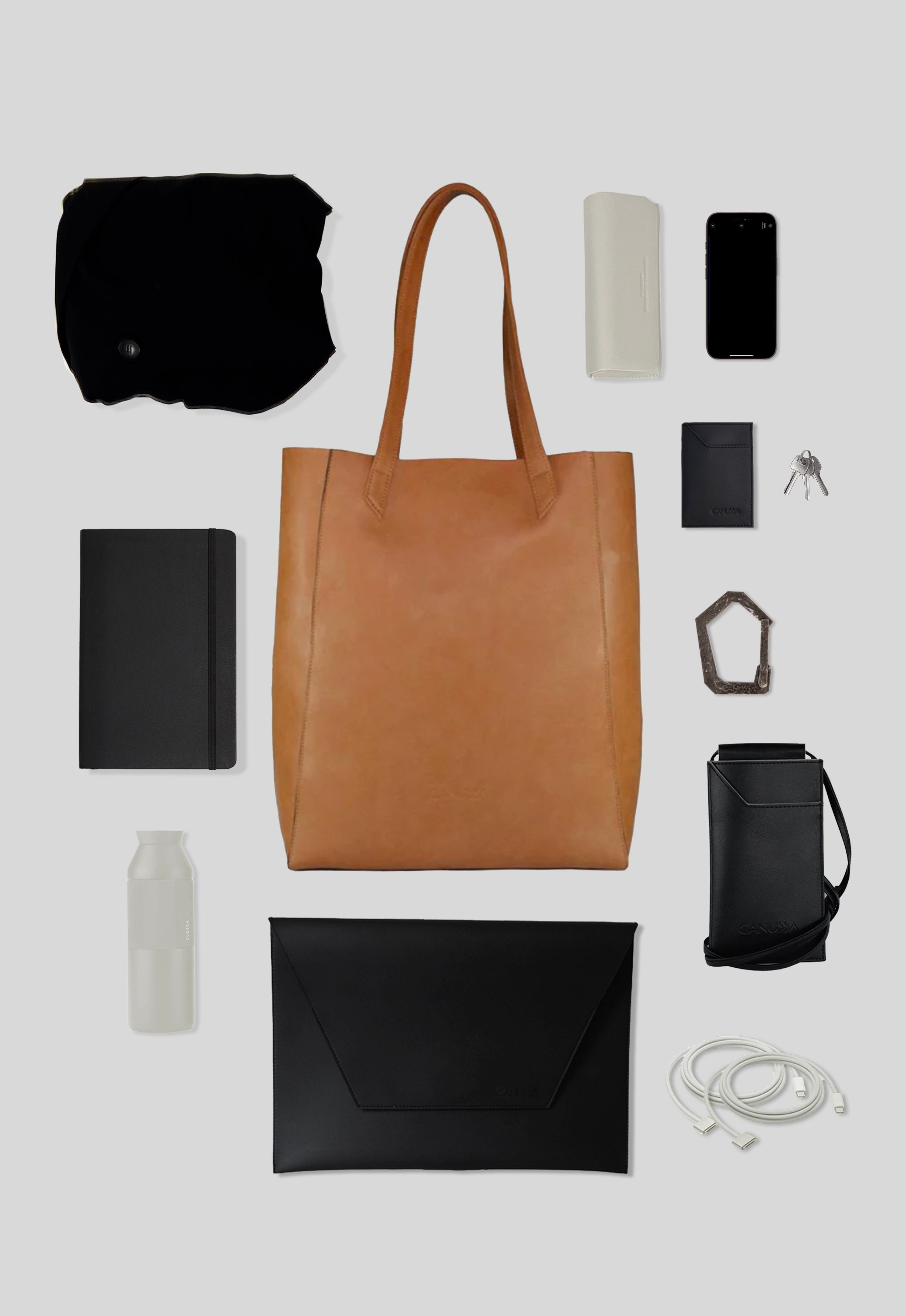 Lite - Camel Vegan shoulder bag - Ecomarket.com