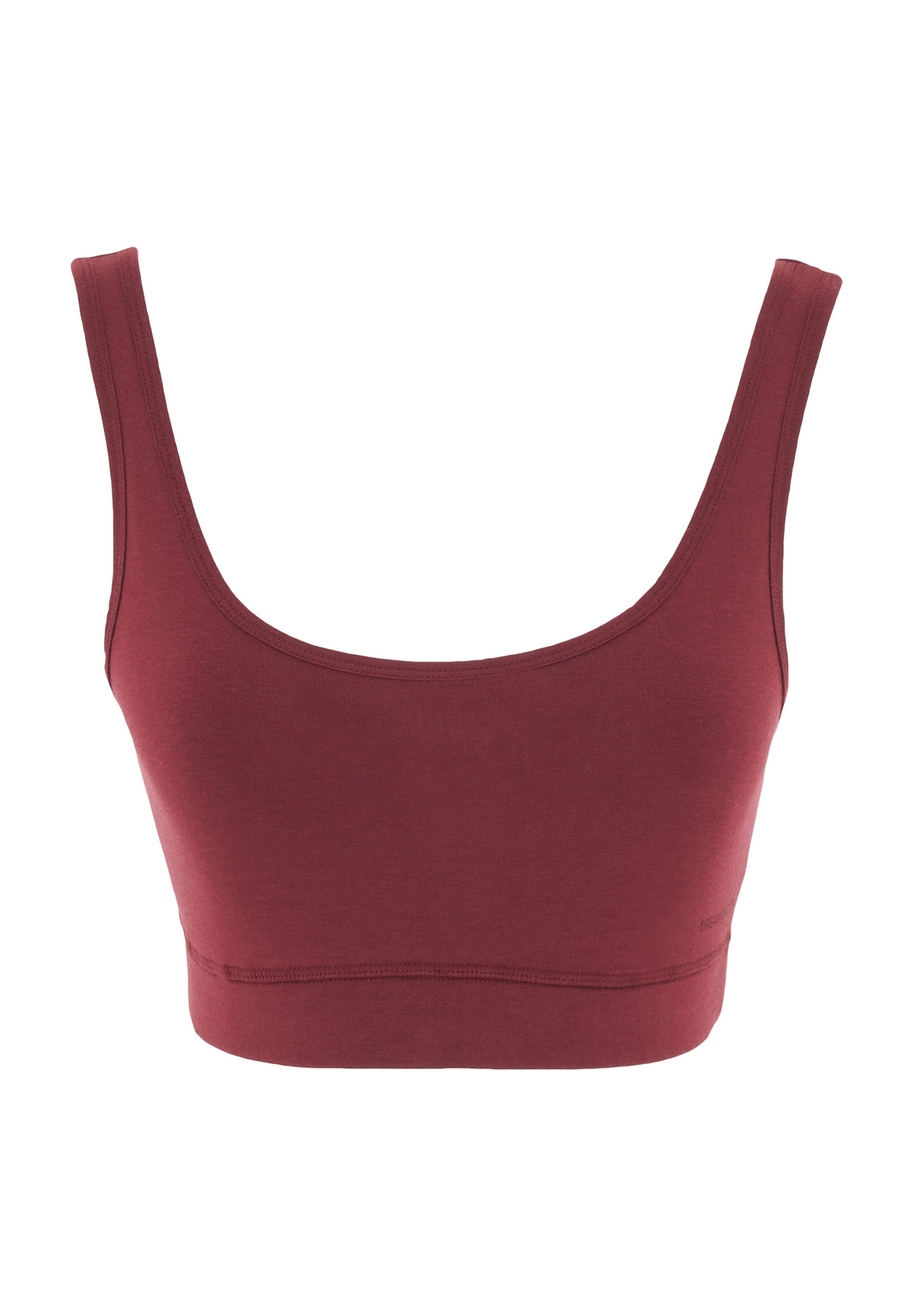 BRIANNA | Bralette made from organic cotton and TENCEL™ Modal in bordeaux - Ecomarket.com