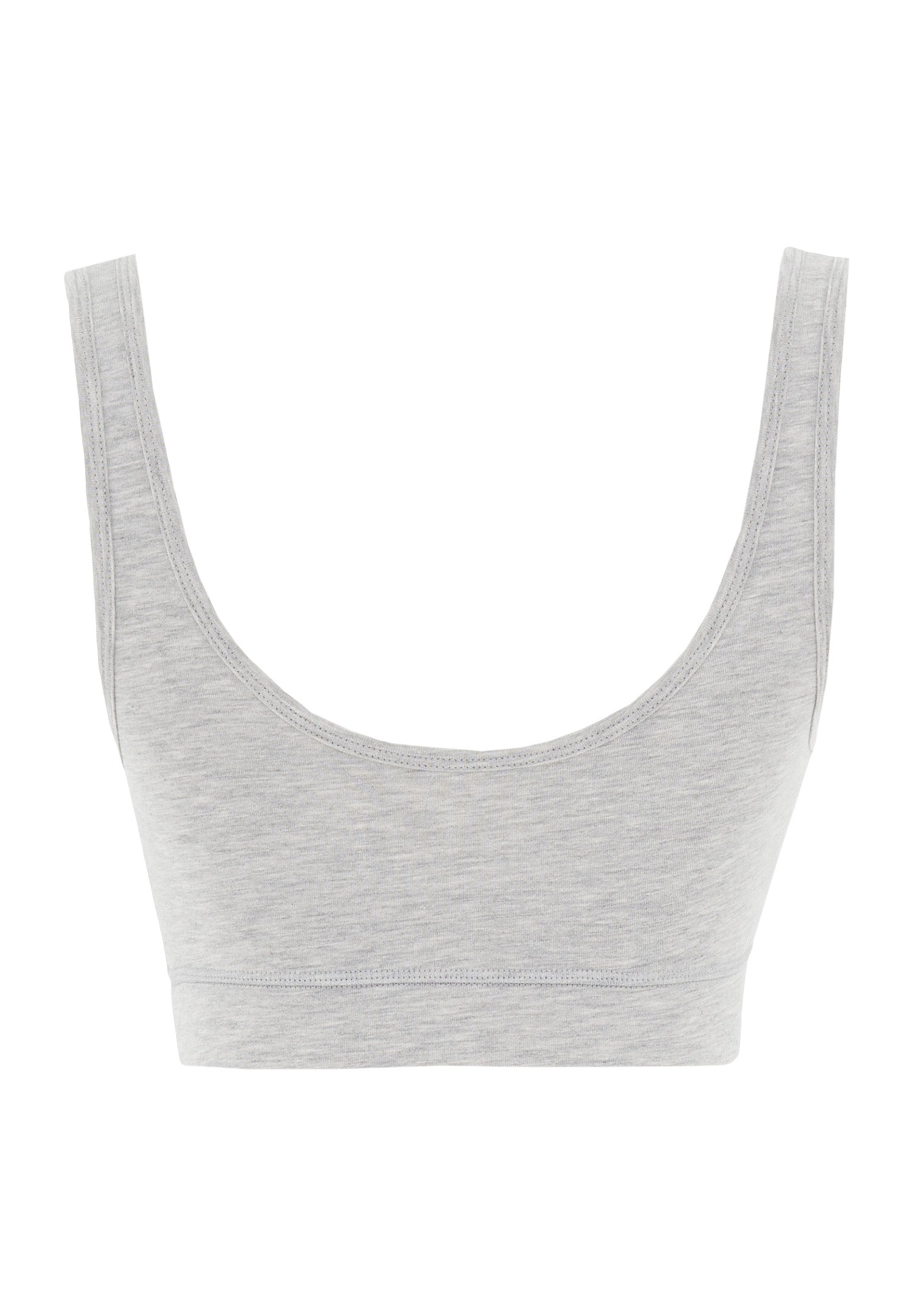 BRIANNA | Bralette made from organic cotton and TENCEL™ Modal in grey - Ecomarket.com