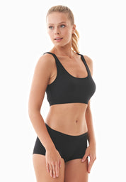 BRIANNA | Bralette made from organic cotton and TENCEL™ Modal in black - Ecomarket.com