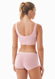 BRIANNA | Bralette made from organic cotton and TENCEL™ Modal in pink - Ecomarket.com