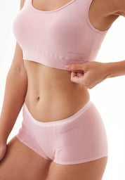 BRIANNA | Bralette made from organic cotton and TENCEL™ Modal in pink - Ecomarket.com