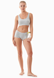 BRIANNA | Bralette made from organic cotton and TENCEL™ Modal in grey - Ecomarket.com