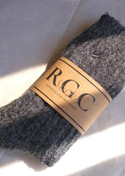 Alpaca Natural Wool Socks Antracite - Ecomarket.com