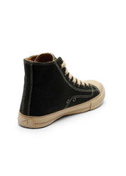 Billy High-Top Vegan Hemp Sneaker - Black - Ecomarket.com