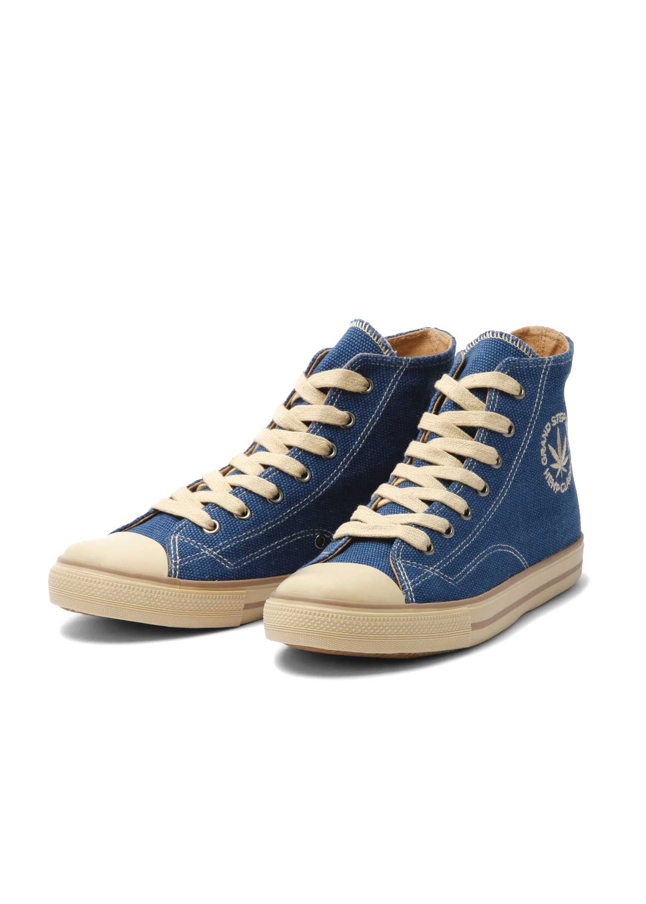 Billy High-Top Vegan Hemp Sneaker - Off Navy - Ecomarket.com