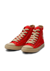 Billy High-Top Vegan Hemp Sneaker - Red - Ecomarket.com
