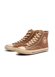 Billy High-Top Vegan Hemp Sneaker - Taupe - Ecomarket.com
