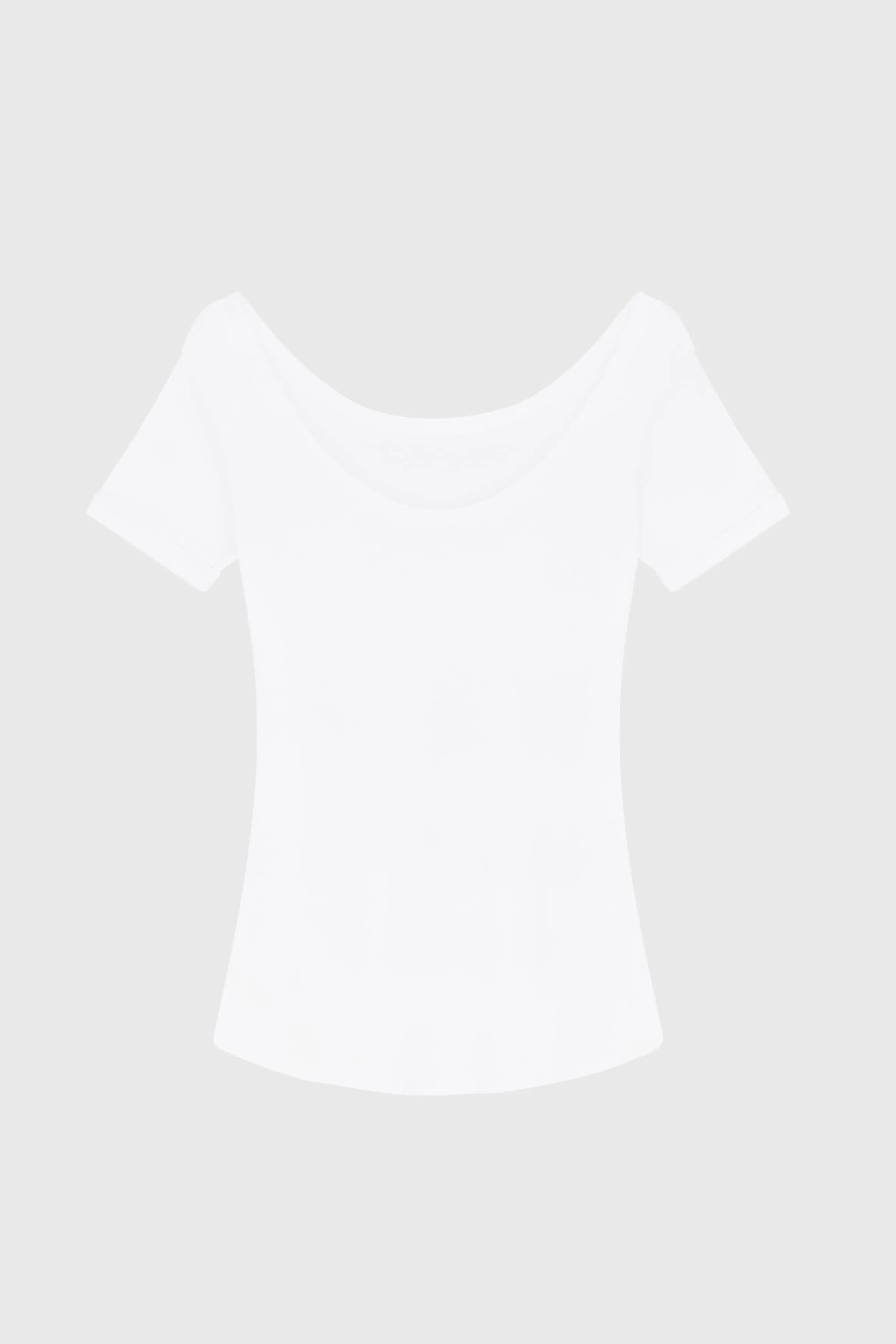 Boat Neck Cotton Modal Blend T-shirt - Ecomarket.com