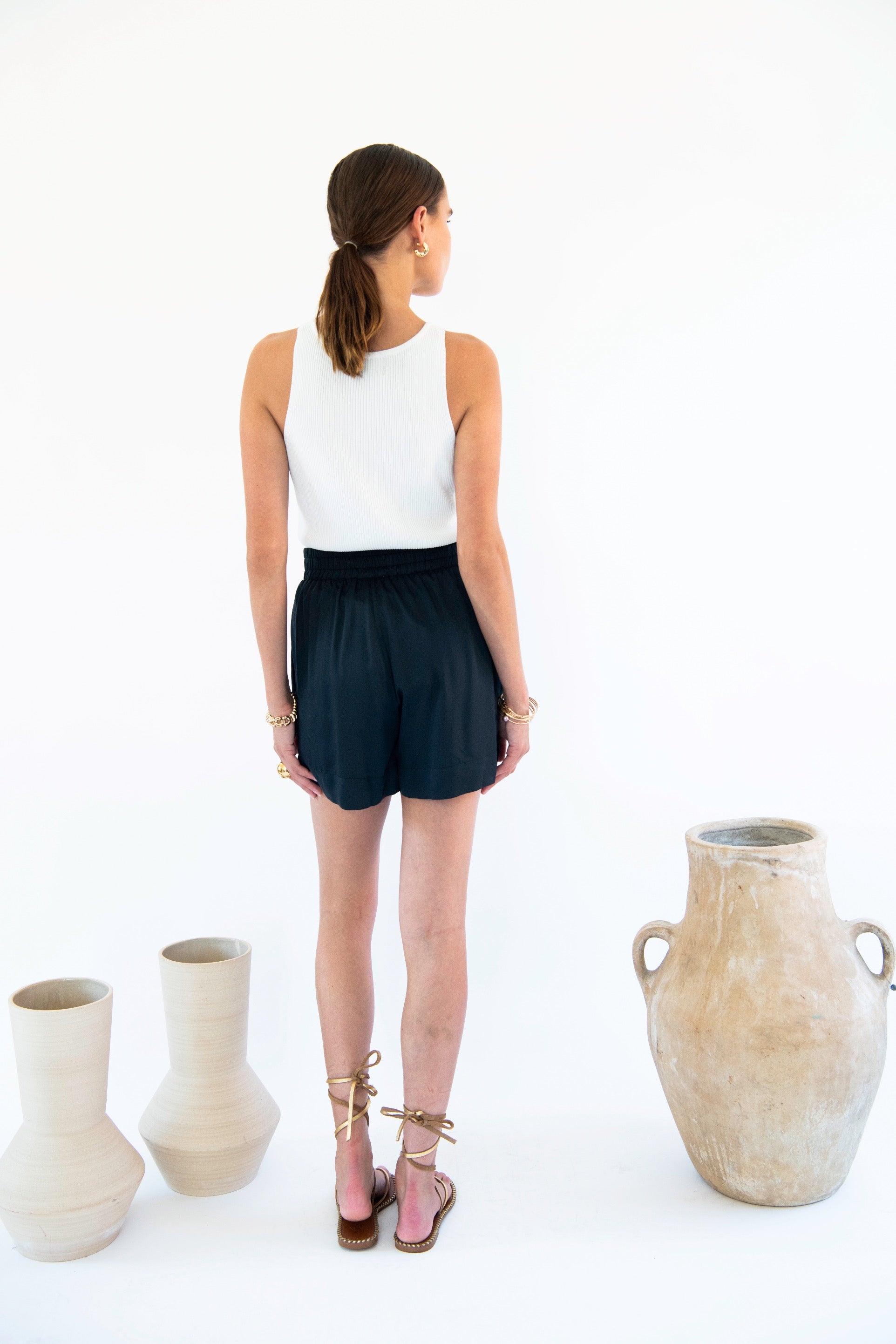 Boca Shorts - Satin Tencel - Ecomarket.com