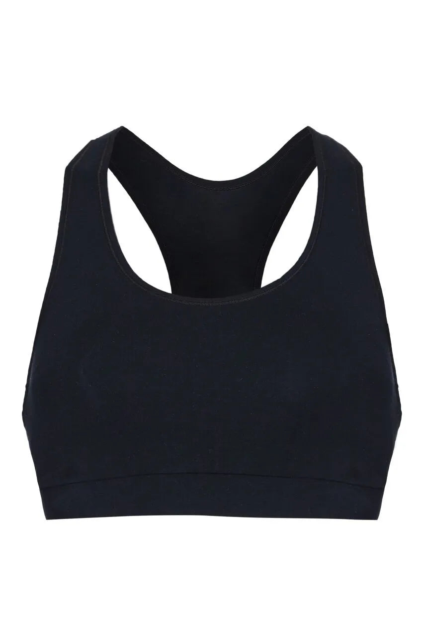 Black Micro Modal Bralette - Ecomarket.com