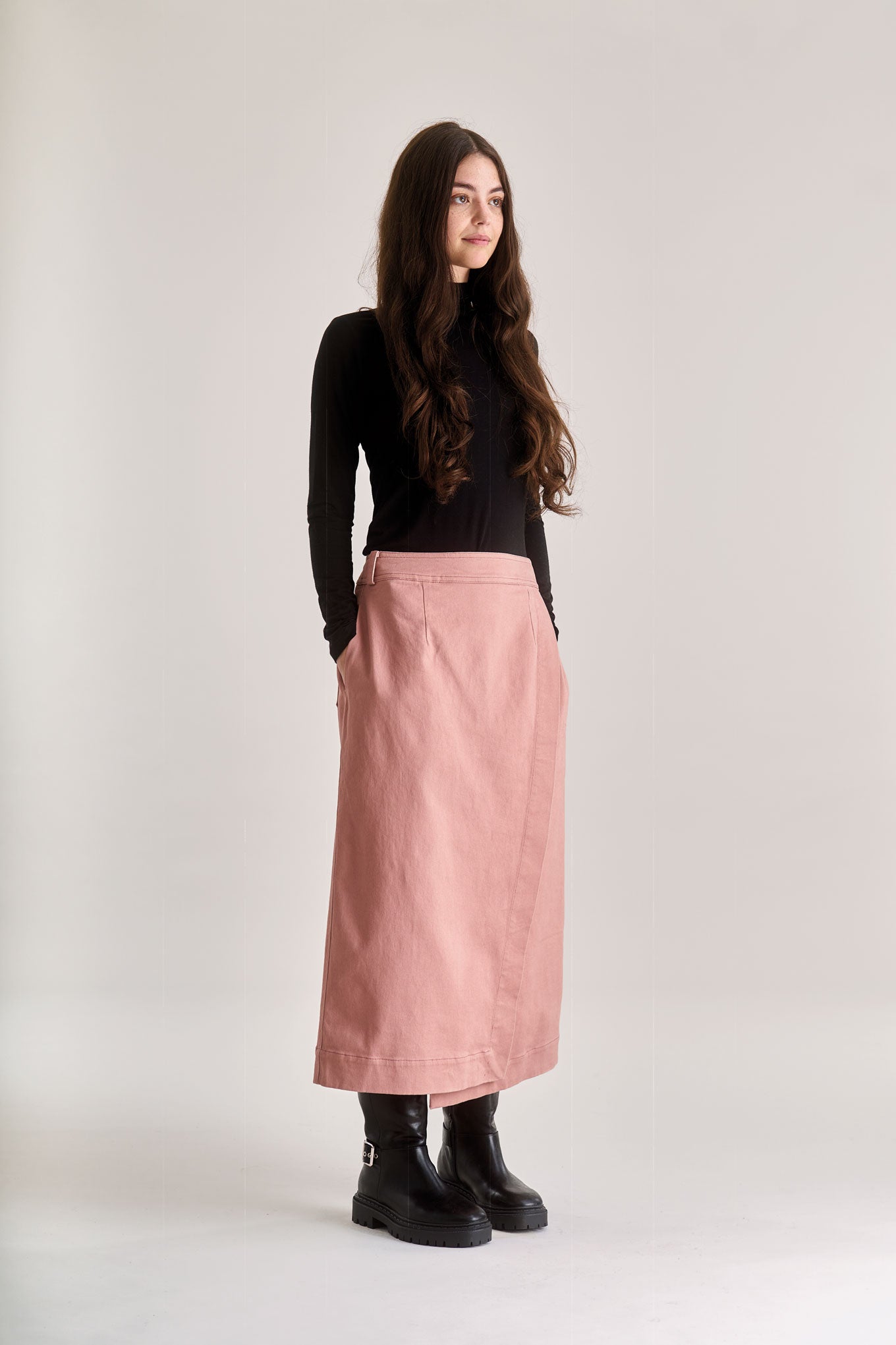 SANTO Organic Cotton Skirt Dusty Pink – - Main Image