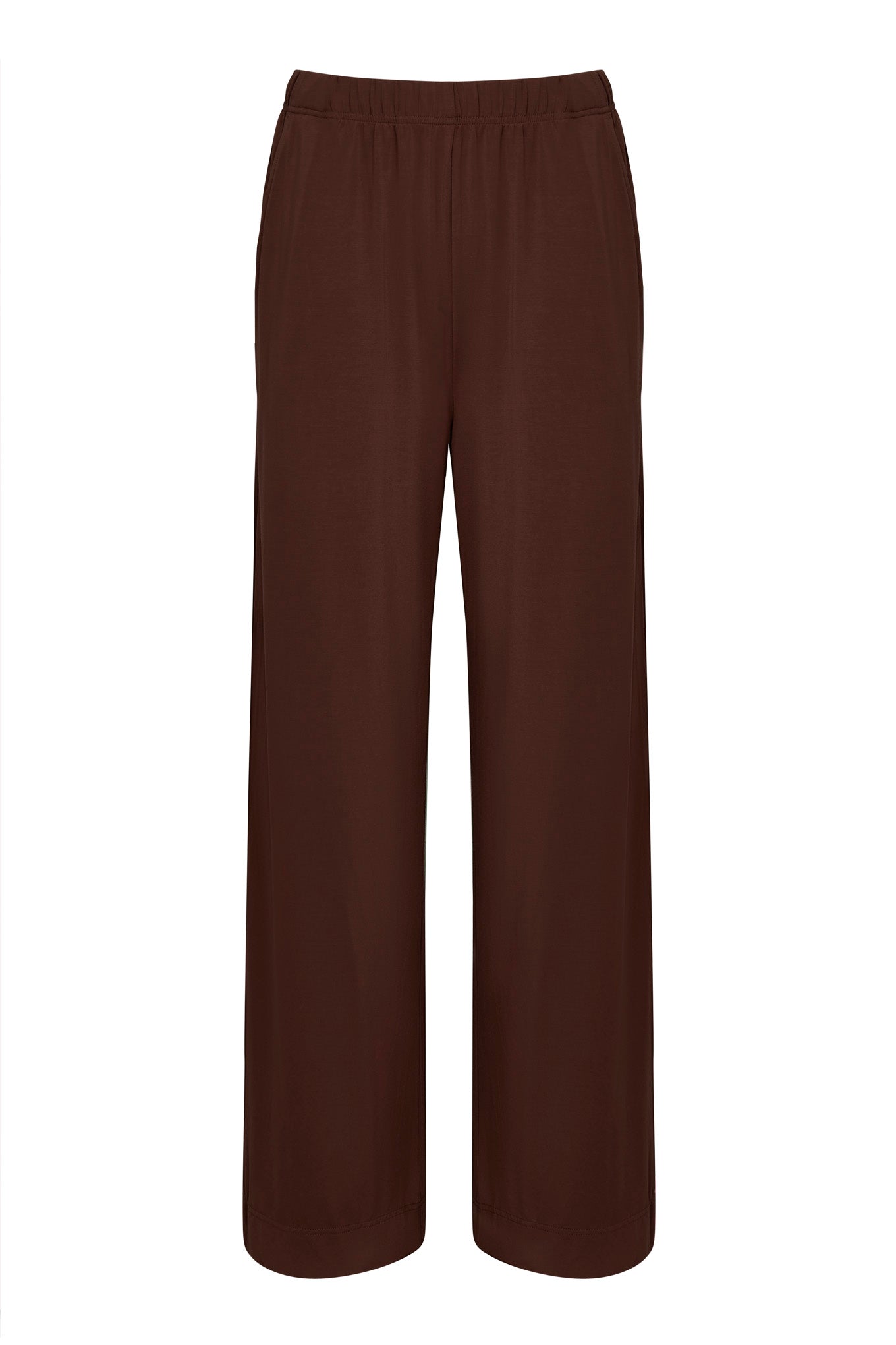 BINITA - Modal Jersey Trouser - Chocolate - Ecomarket.com