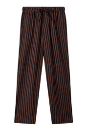 JOSHUA - Organic Cotton Trouser - Brown Stripe - Ecomarket.com