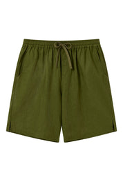 JERRY - Organic Linen Cotton Shorts - Khaki - Ecomarket.com