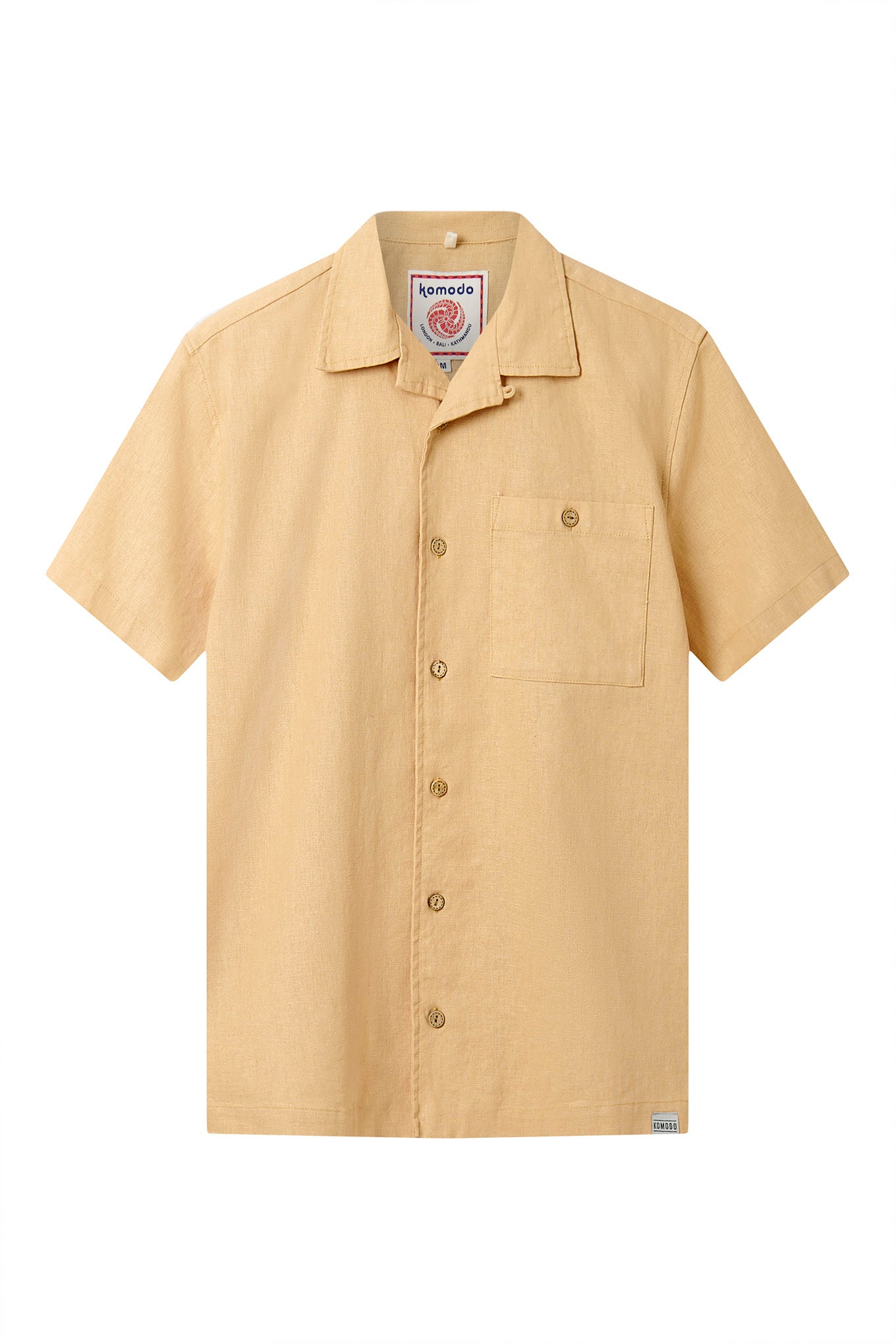 SPINDRIFT - Organic Linen Cotton Shirt - Sand - Ecomarket.com