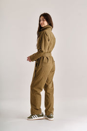 LYON Organic Cotton Jumpsuit - Olive - Ecomarket.com