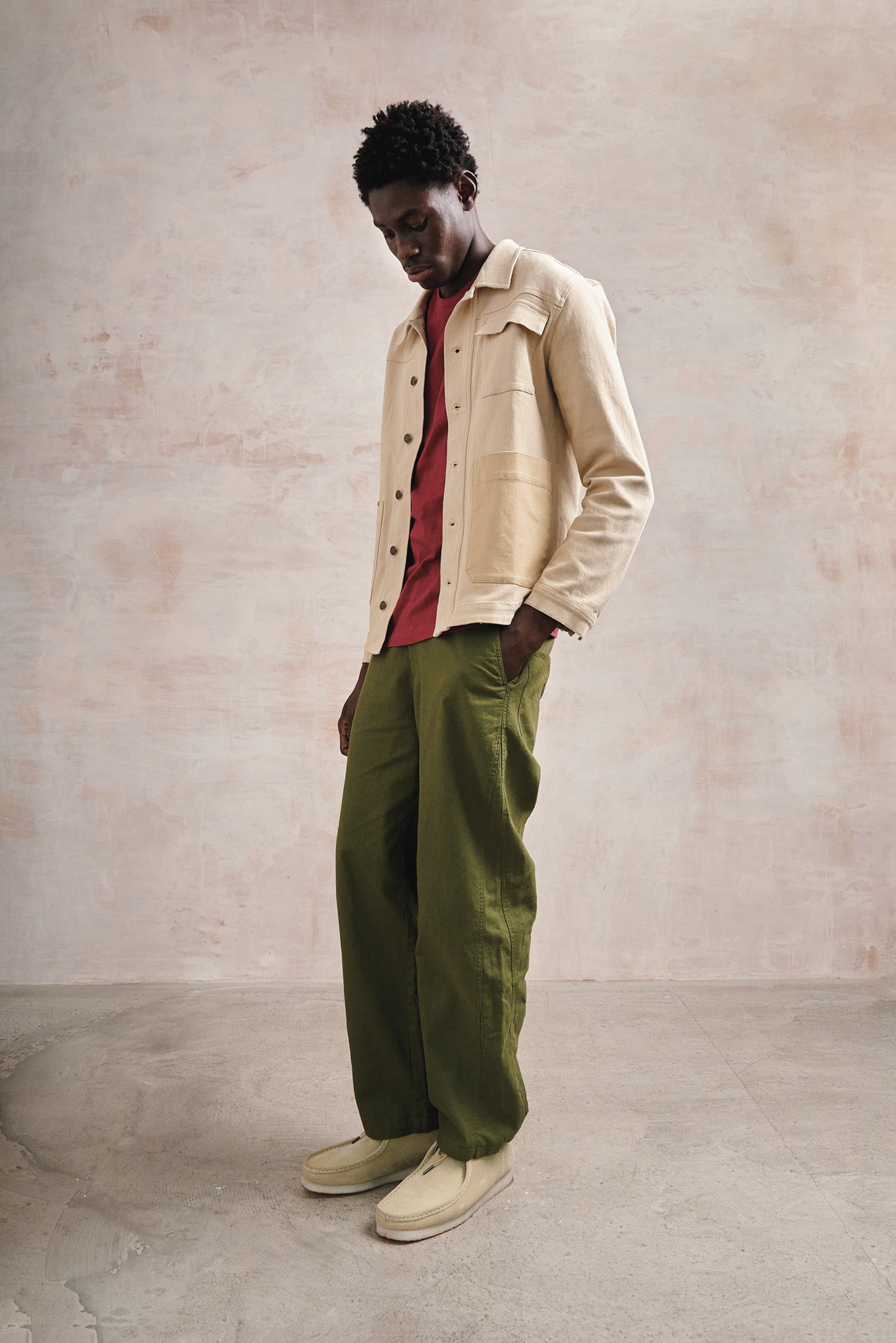 MAKULU - Organic Linen Cotton Trouser - Khaki - Ecomarket.com