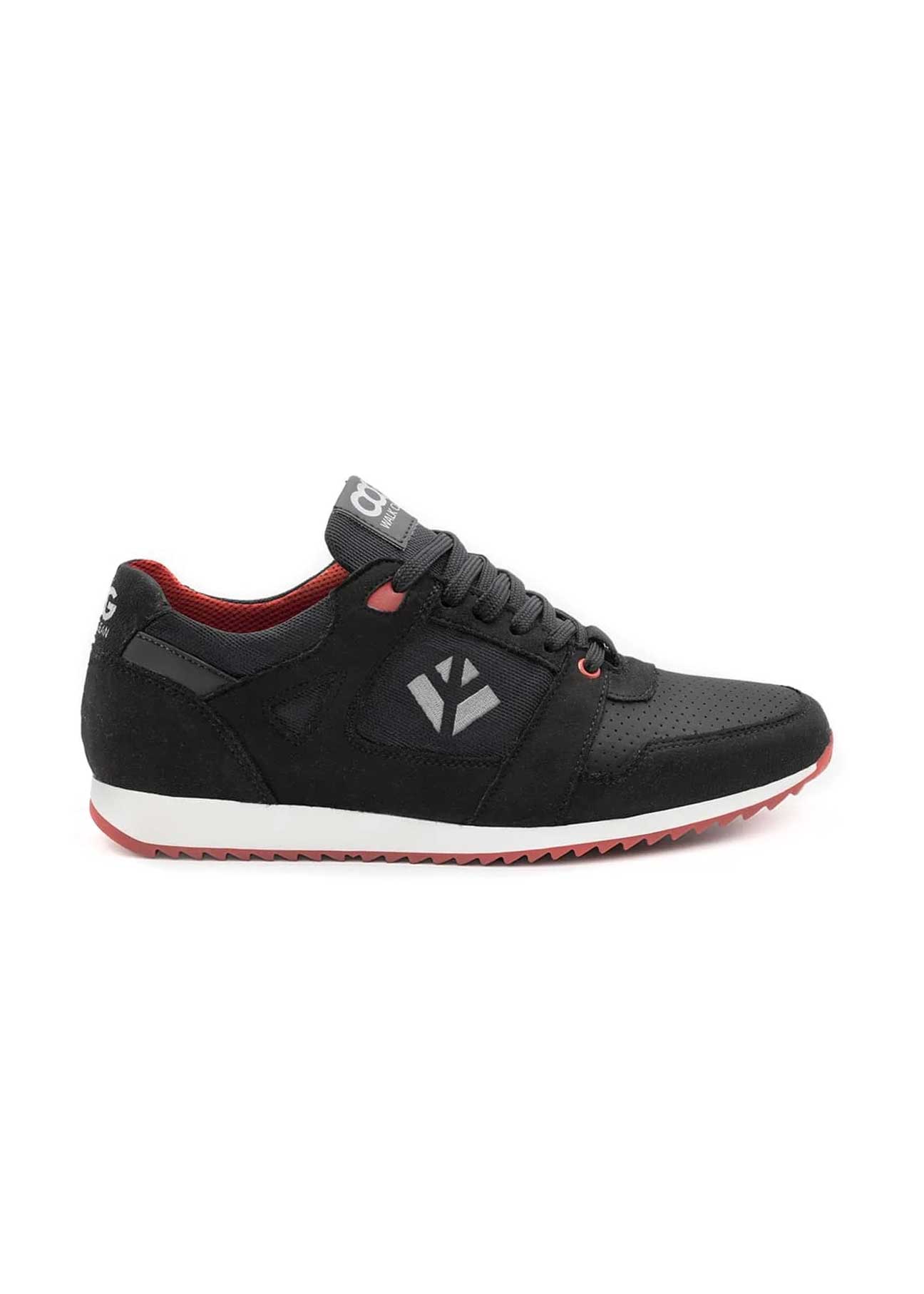 Raven Black & Red Vegan Sneaker - Ecomarket.com