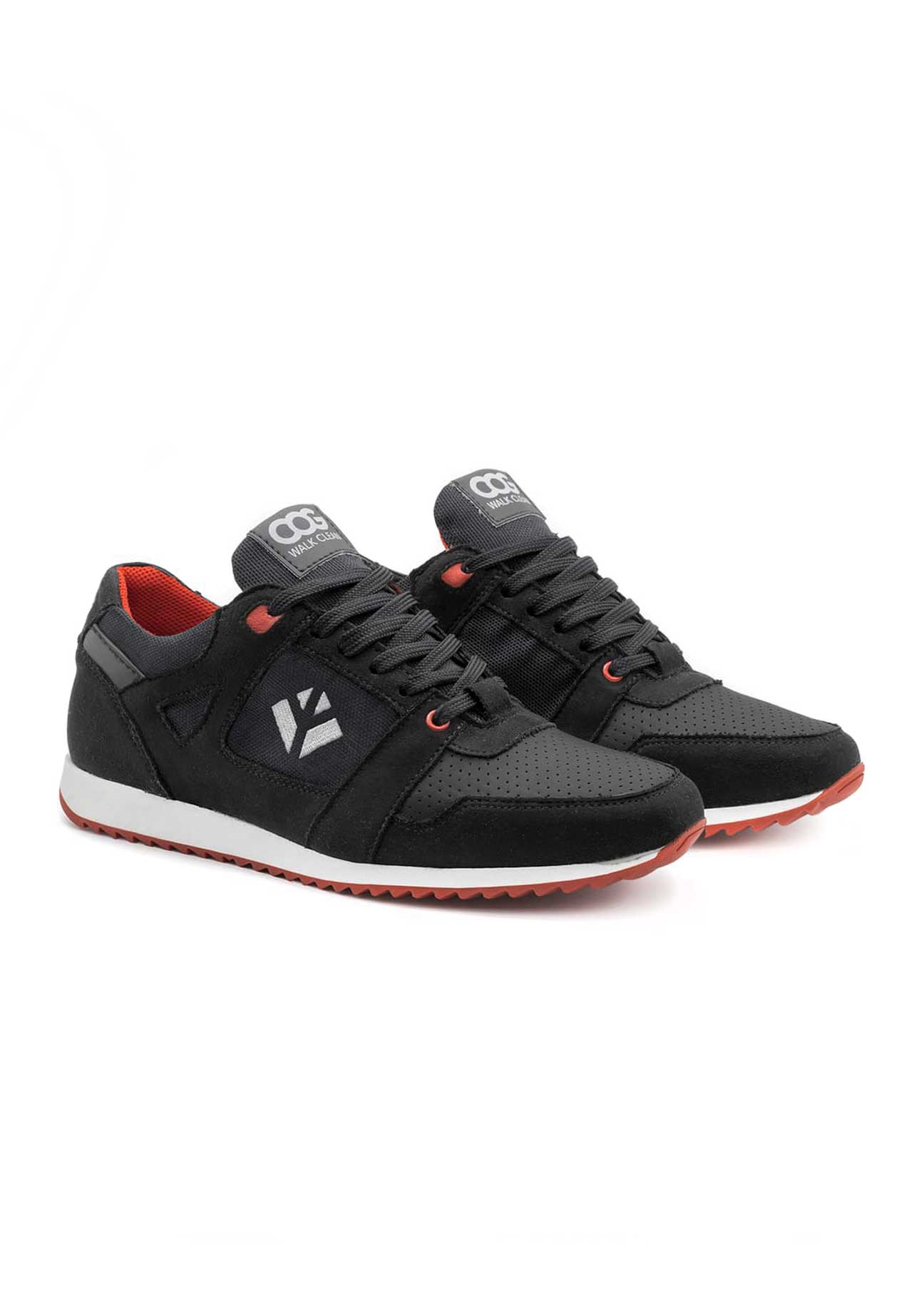 Raven Black & Red Vegan Sneaker - Ecomarket.com