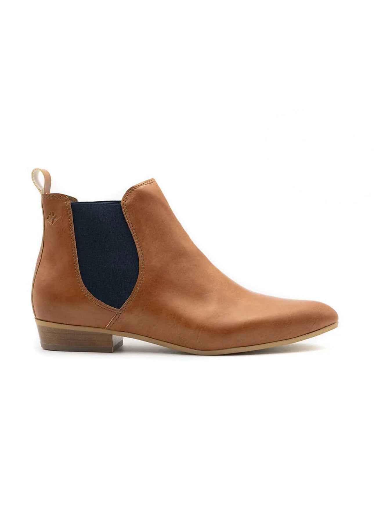 Women's Vegan Chelsea Boots in Camel Brown COG Laika