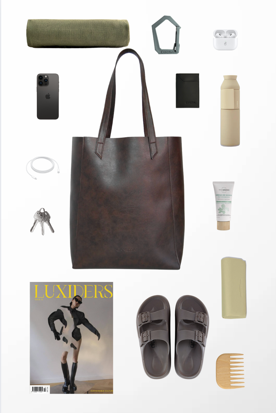 Lite - Chocolate Vegans shoulder bag - Ecomarket.com