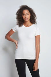 Short Sleeve Crew Neck Cotton Modal Blend T-shirt - Ecomarket.com