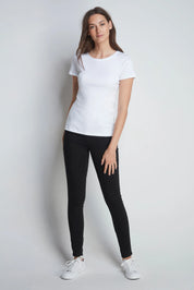 Short Sleeve Crew Neck Cotton Modal Blend T-shirt - Ecomarket.com