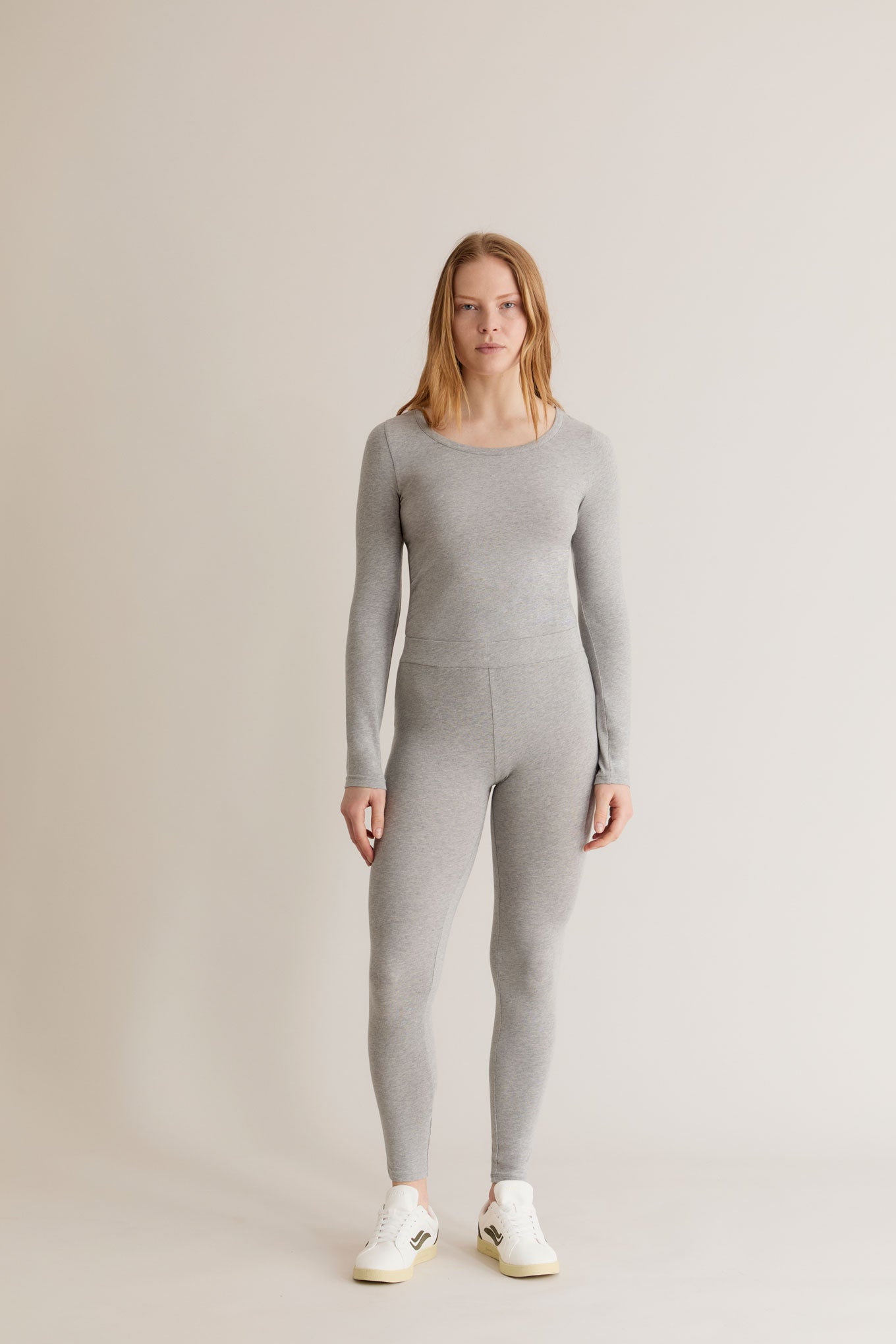 SYLVIE Legging - GOTS Organic Cotton Grey - Ecomarket.com