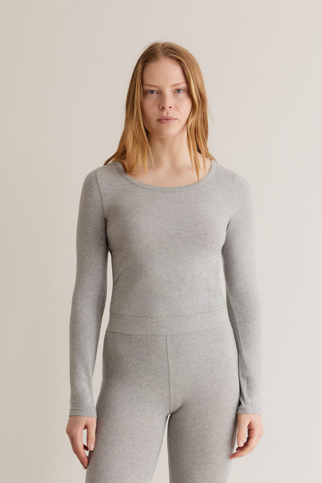 DARCEY Top - GOTS Organic Cotton Grey - Ecomarket.com