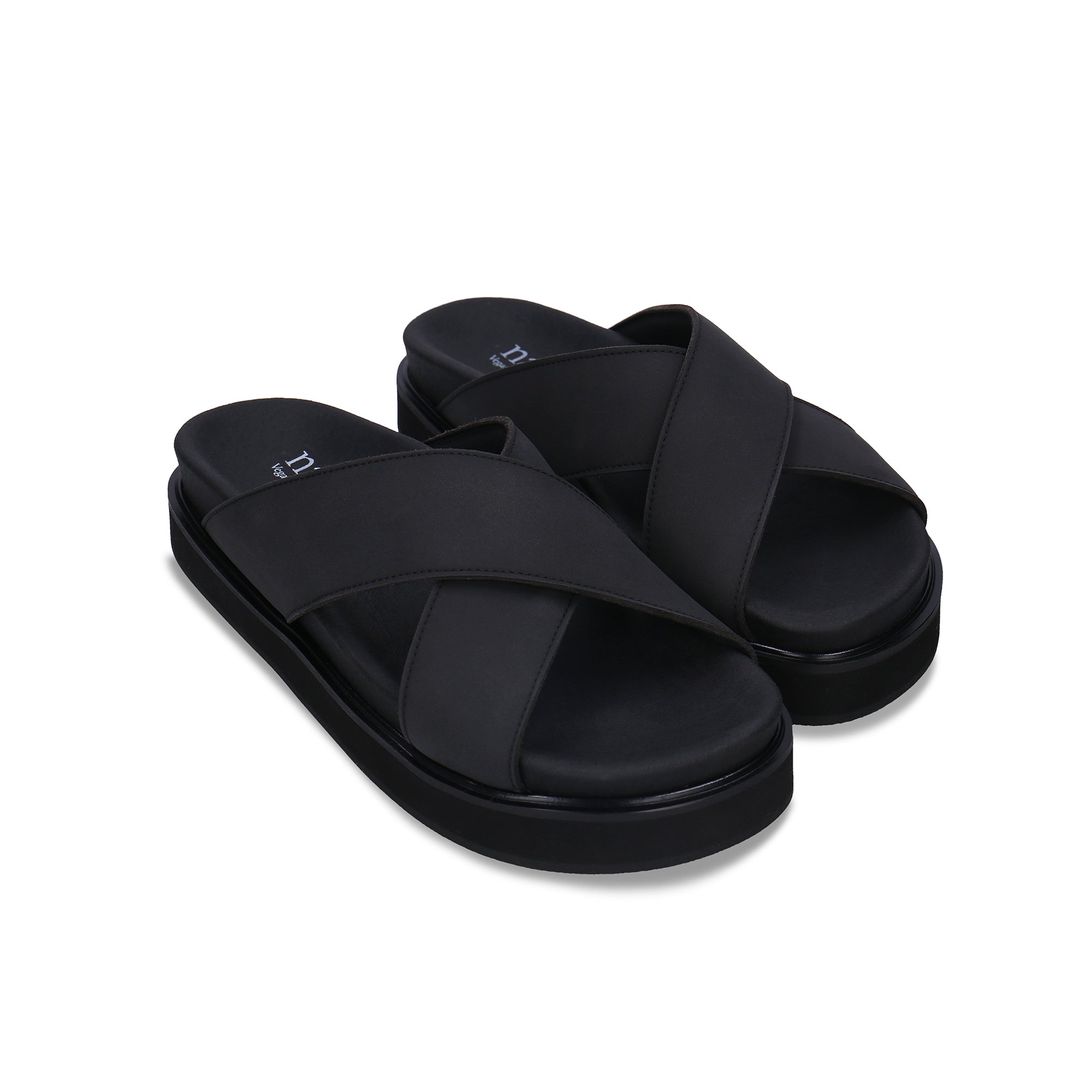DAVU Vegan Sandals in Black - Ecomarket.com