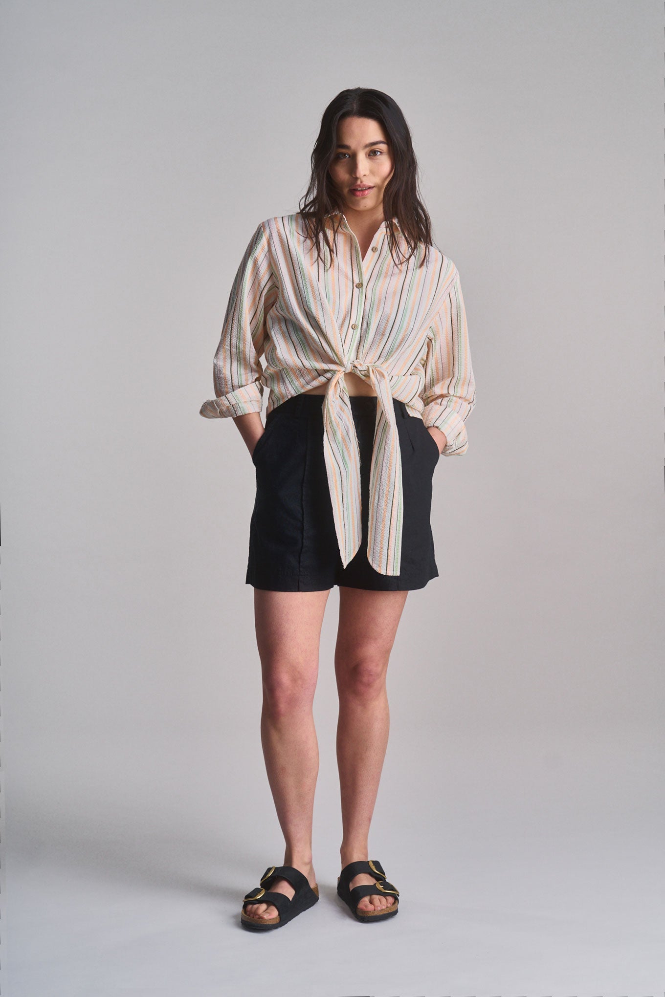JUNGLE - Organic Cotton Shirt - Candy Stripe - Ecomarket.com