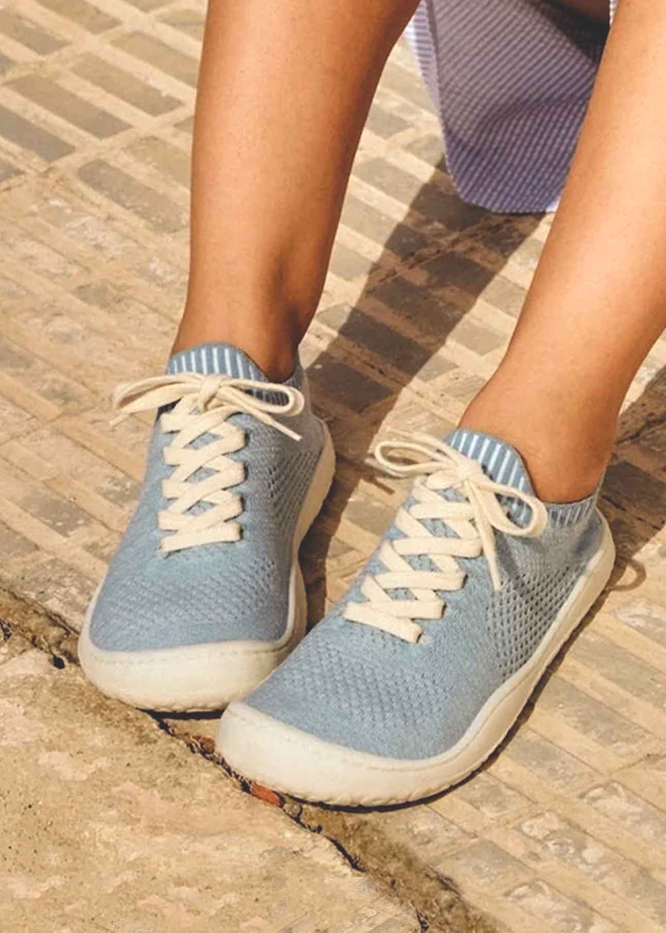 Essence Knitted sneaker – Hemp & Tencel Edition - LT Blue - Ecomarket.com