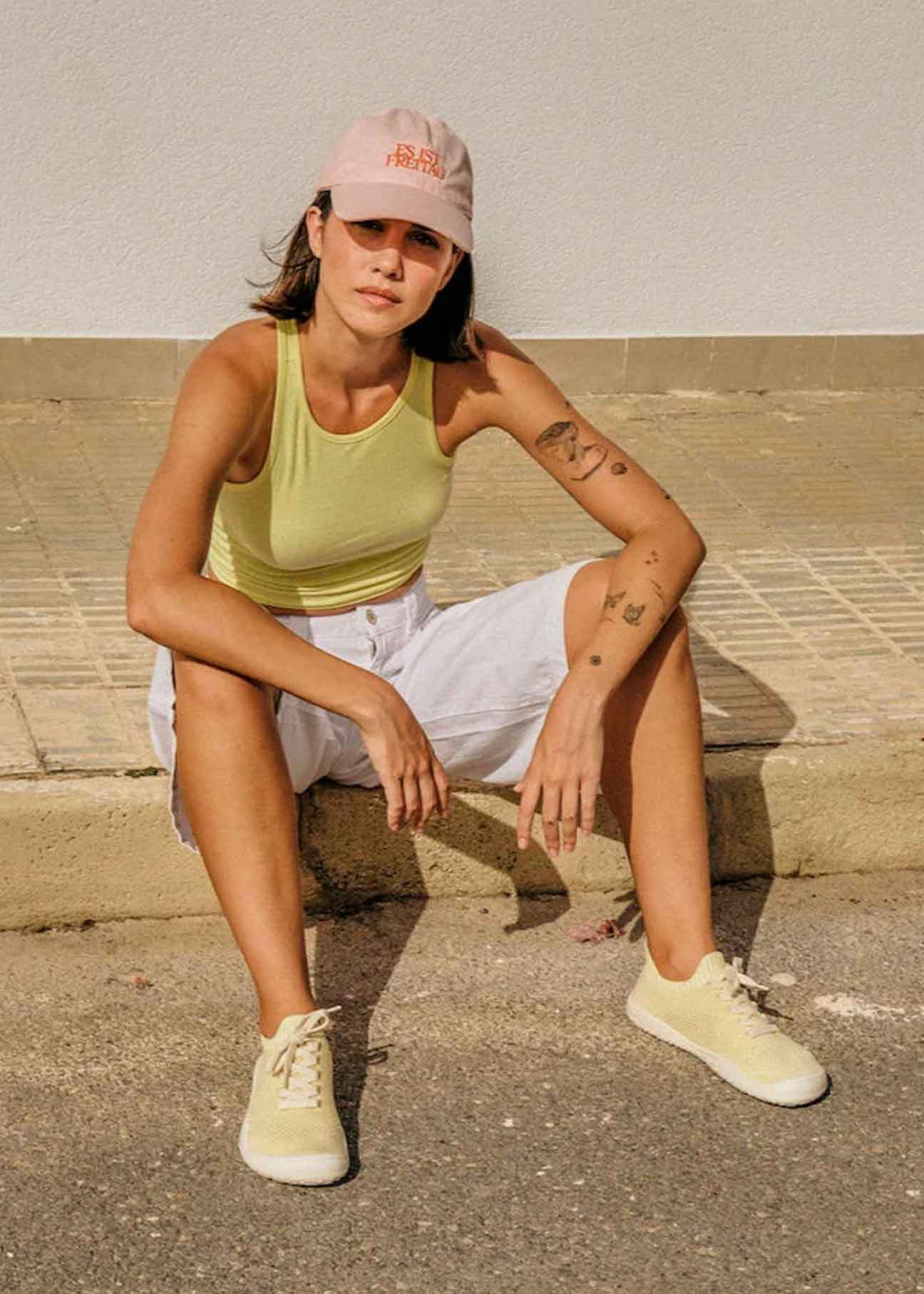 Essence Knitted sneaker – Hemp & Tencel Edition - Yellow - Ecomarket.com
