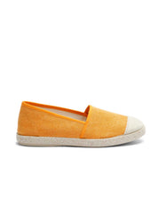 Evita Orange Organic Cotton Vegan Espadrilles - Ecomarket.com