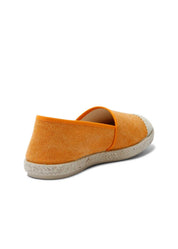 Evita Orange Organic Cotton Vegan Espadrilles - Ecomarket.com