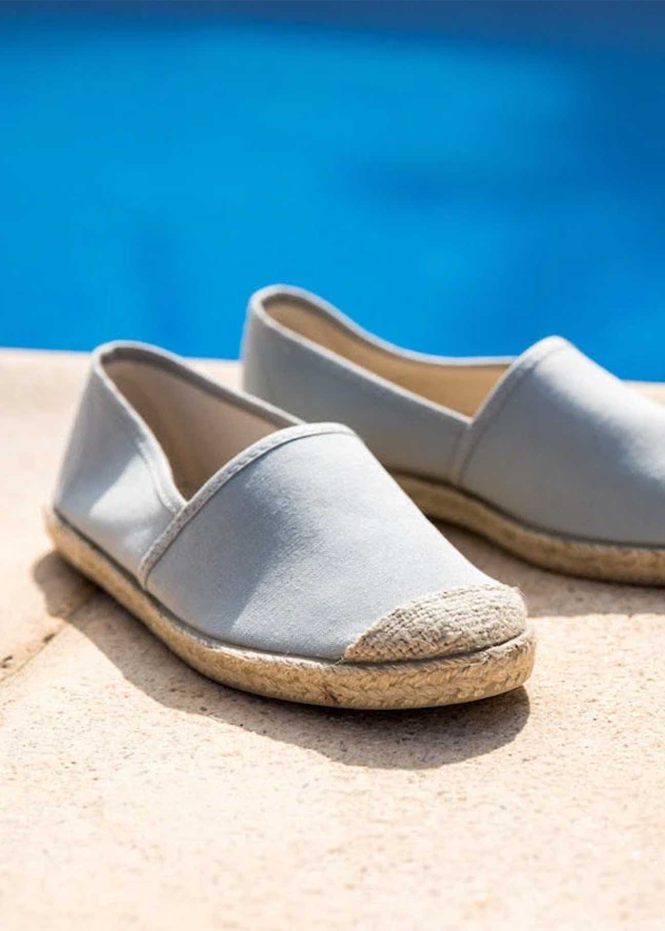 Evita Sky Organic Cotton Vegan Espadrilles - Ecomarket.com