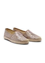 Evita Snake-Metallic Organic Cotton Vegan Espadrilles - Ecomarket.com
