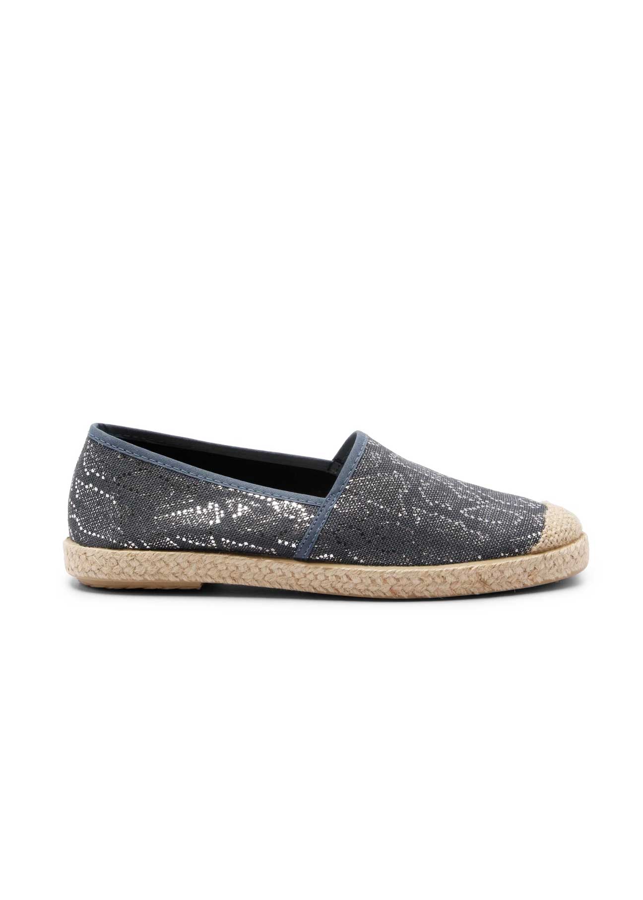 Evita Snake-Navy Organic Cotton Vegan Espadrilles - Ecomarket.com