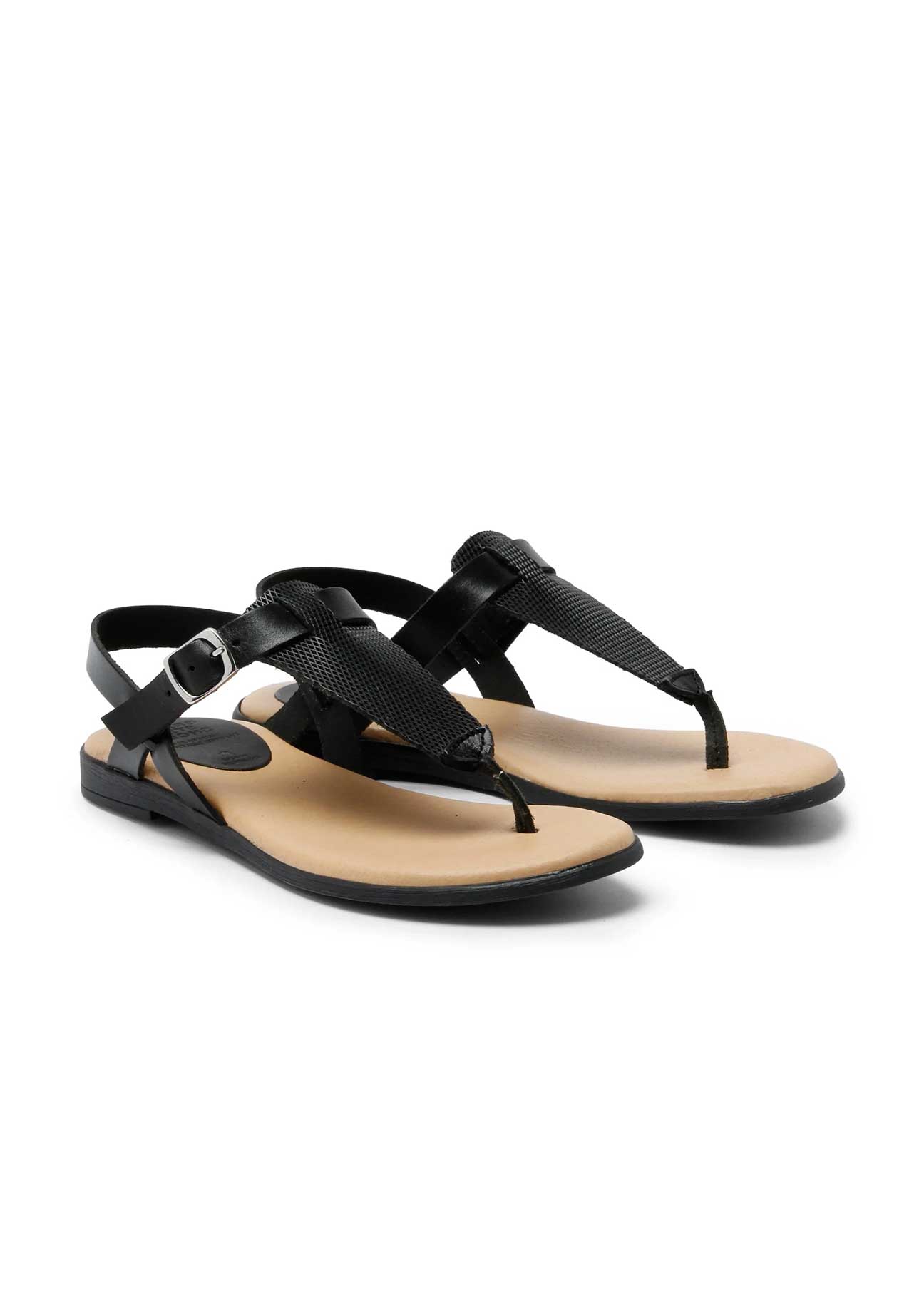 FLORA Sandals in Black - Ecomarket.com