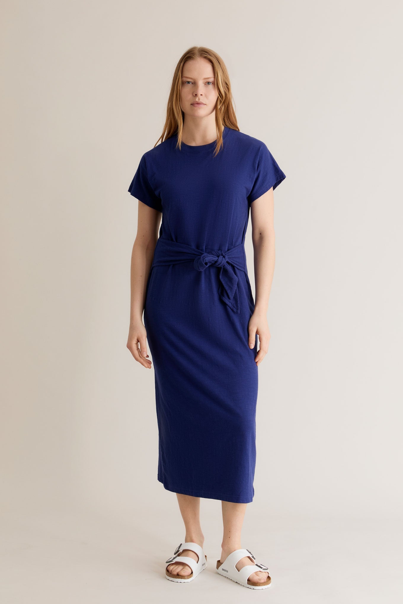 FONDA - Organic Cotton Dress Navy - Ecomarket.com