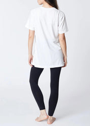 Boyfriend Cotton T-Shirt white - Ecomarket.com